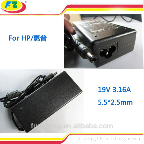 external battery charger for hp laptop 19v3.16a 60W 5.5*2.5mm made in china